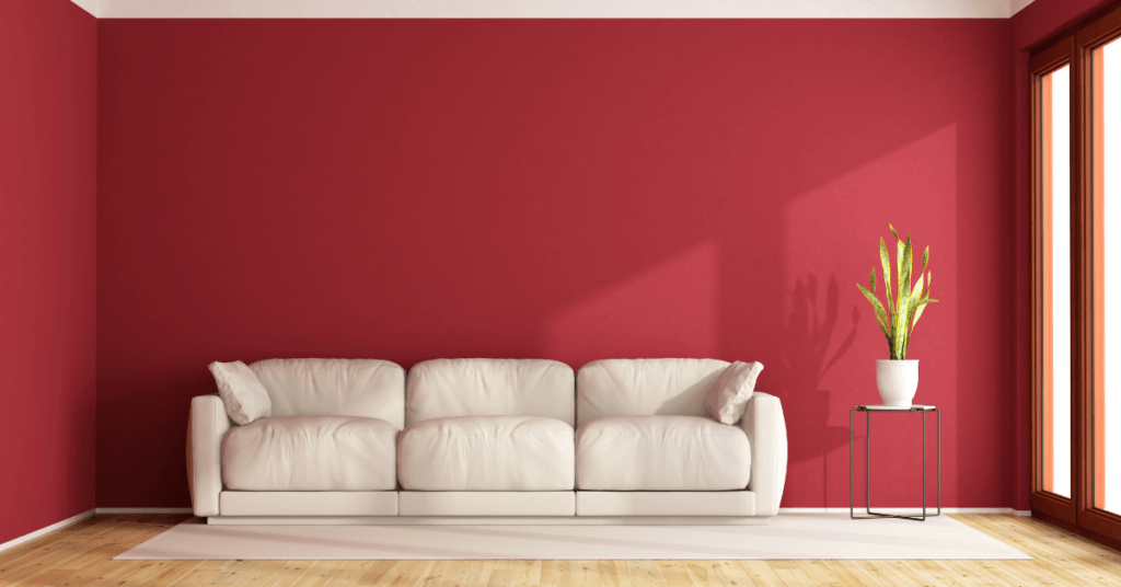 home decorating for your zodiac sign - Aries bold red wall