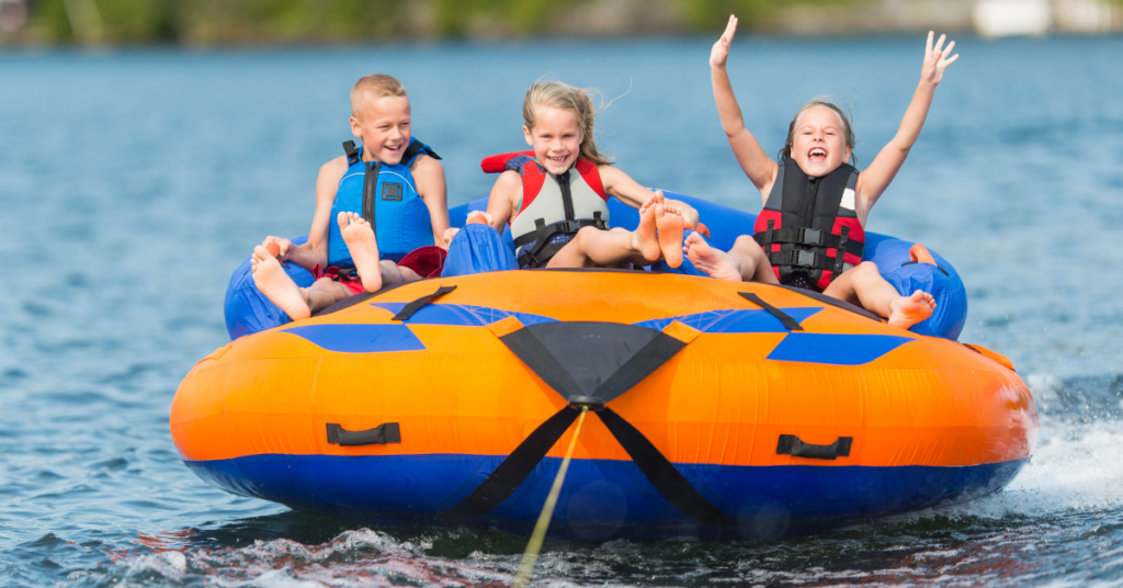 4th of july activities for kids - tubing